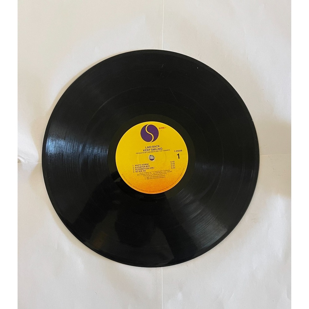 Laid Back: Keep Smiling! Original Vinyl Record with Original Sleeve!